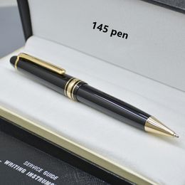 Precio de promoción bolígrafo negro 145/bolígrafo/pluma estilográfica papelería de oficina bolígrafos de escritura de moda sin caja