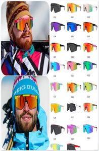 Promotieprijs origineel merk gepolariseerde zonnebril mannen dames oversized mode sport tinten UV400 winddichte rijglazen met box7329895