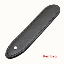 Promotion sac à stylo en cuir PU étui à crayons noir de haute qualité pour stylo unique248Q