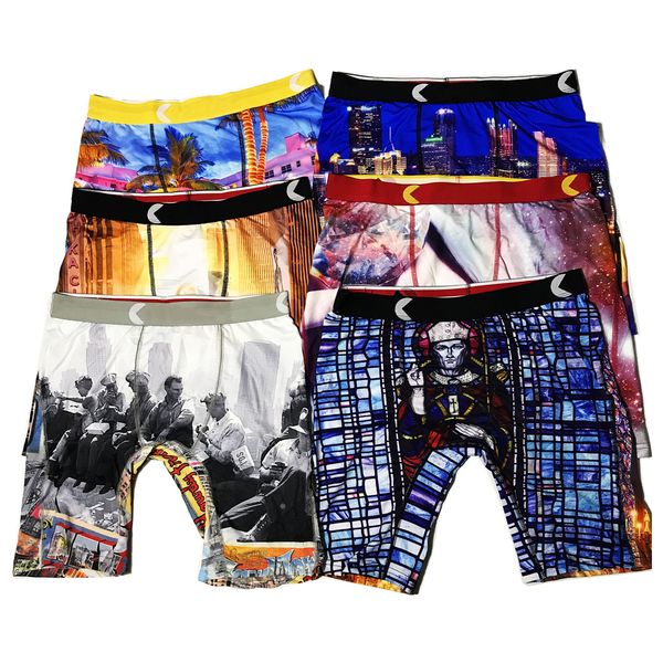 Promotion Aléatoire hommes boxeurs Maillots de bain pantalons caleçons styles Beach Shorts maillot de bain sous-vêtements sport hip hop culotte séchage rapide mult maillots de bain avec emballage