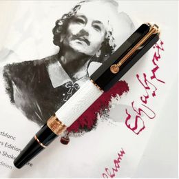 Promotion stylo roller grand écrivain William Shakespeare M Gel stylo bureau métal écriture lisse avec numéro de série 6836/9000