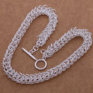 Vente de promotion 925 Silver Men Big to Chains Collier Matting Fashion To Chains Collier Bijoux Livraison gratuite 1373