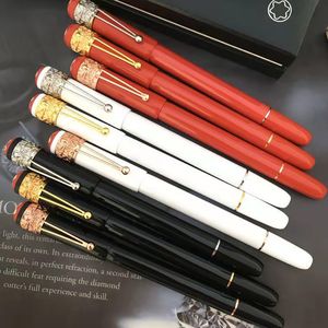 Promoción Spider Roller Ball Pen Resina negra M Bolígrafos Papelería Oficina Útiles escolares Escritura suave como regalo para cumpleaños de Navidad