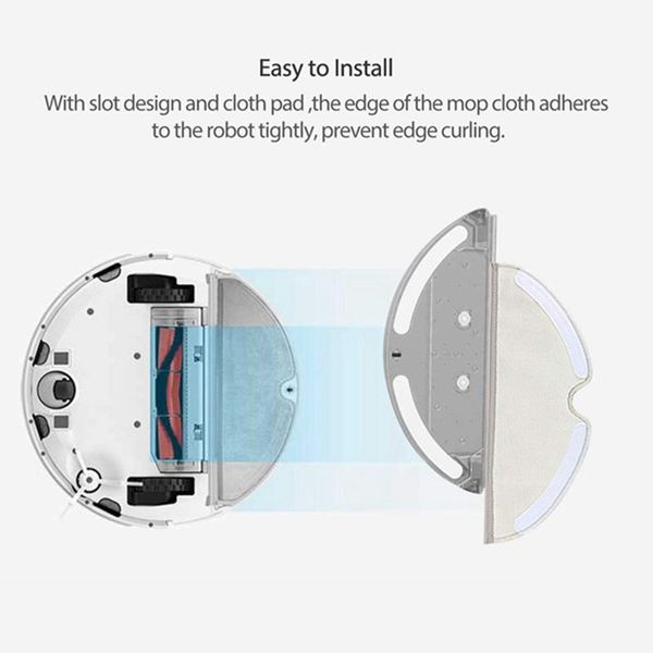 Promotion! Convient pour Xiaomi Mijia 1C Robot Aspirateur Accessory 6PCS Nettoyage de tissu, utilisé pour remplacer l'aspirateur