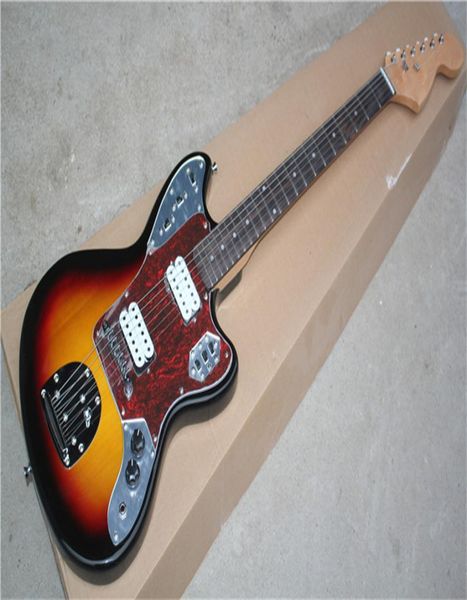 Promoción Tobacco Sunburst Jaguar Jazzmaster Guitarra Electric Guitar Pearl Pickguard Rosewood Diftonboard Dot Inlay Bar7120779