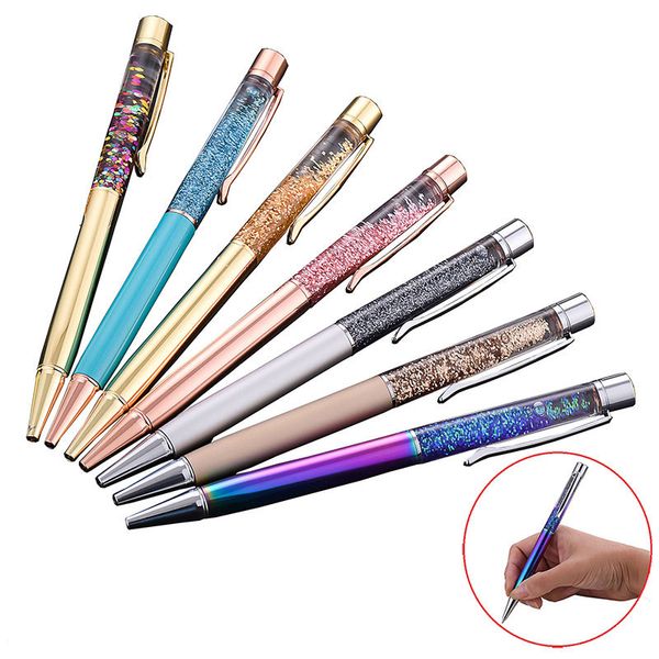 Promotion en gros différentes couleurs cristal diamant stylo à bille stylos à bille pour écrire cadeau de noël 0479