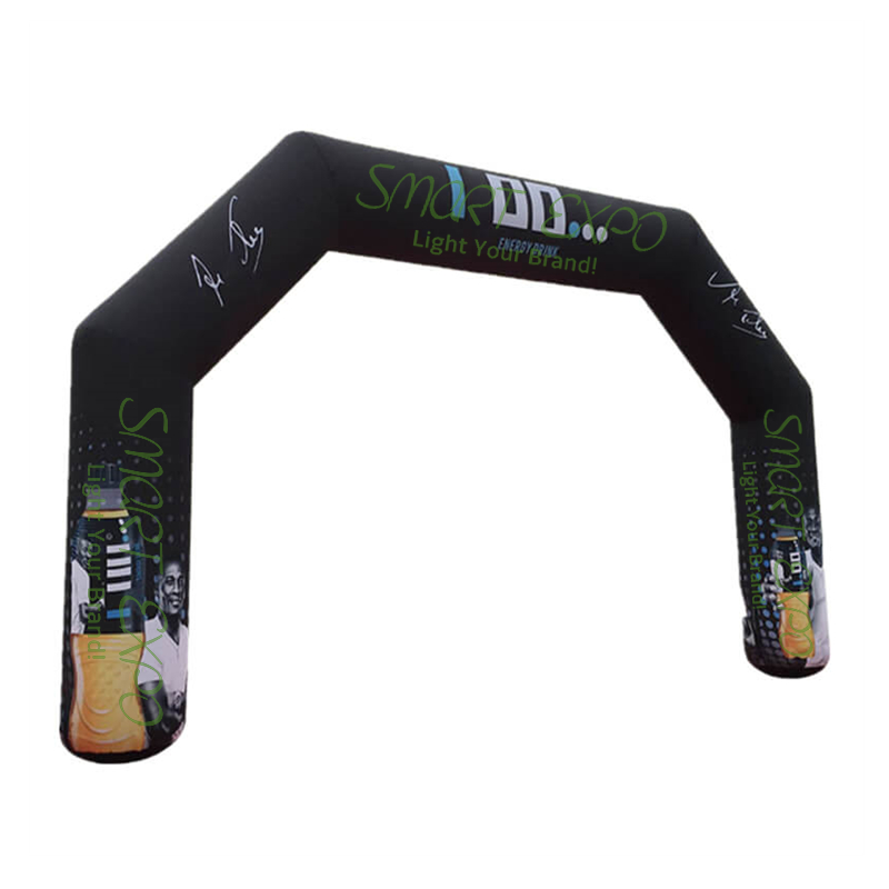 Inflatable Start Finish Gate Racing Competition Arch 0.9xW8xH4.5m for Marathon Race Event with Custom Printing and Blower