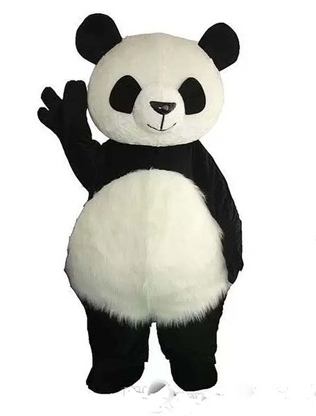 Costumes de mascotte promotionnels Costumes de mascotte de panda géant Déguisements de taille adulte de bande dessinée d'Halloween