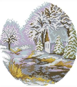 Modèles promotionnels Cross Stitch compté tissu kit de broderie de bricolage