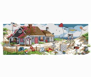 Promotionele patronen kruissteek geteld landschap Diy borduurwerk muur ambachten naald schilderen handgemaakte kits huisdecoratiewand p7739253