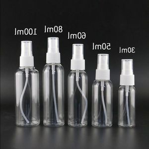 Promotionele PET Lege Plastic Spray Flessen 10 ml-100 ml Clear Cosmetische Verpakking Flessen Voor Make-Up En Huidverzorging hervulbare Parfum Bot Puhh