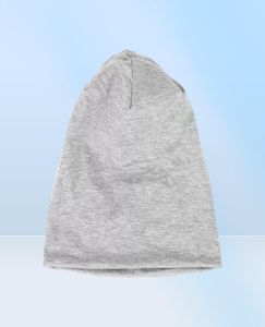 Promotionele unisex lichte beanie jersey slouchy wijde hoeden katoenen stof gebreid broodje met spandex mutsen5139258