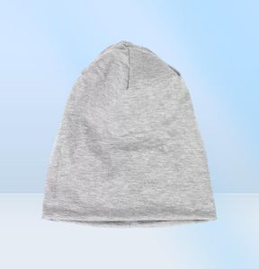 Promotionele unisex licht beanie jersey slouchy flodderige hoeden katoenen doek gebreide broodje met spandex beanies9443692