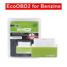 PromotionHigh Kwaliteit EcoOBD2 Diagnostic Tool Groene Economie Chip Tuning Box OBDEco OBD2 PlugDrive voor Benzine Auto Brandstof Saving232S
