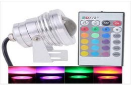 Promotions 20 pièces LED Aquarium lampe de bulbe de bulbe étanche IP68 10W RVB sous-marine