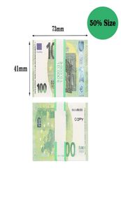 Prop 10 20 50 100 faux billets de banque film copie argent faux billet euro jouer Collection et cadeaux306x4039374