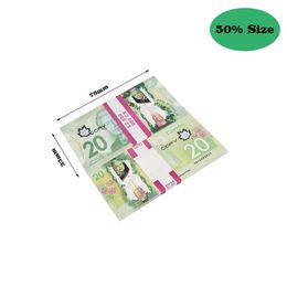 Prop Money cad dólar del partido canadiense billetes de Canadá notas falsas accesorios de película238I287T