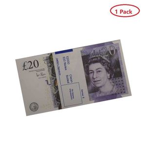 Prop argent copie jouet Euros fête réaliste faux billets de banque britanniques papier argent semblant Double face haute qualité XAYMAF8F