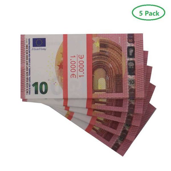 Prop dinero copia juguete Euros fiesta realista billetes falsos del Reino Unido papel dinero fingir doble cara alta calidad 1HI2996B