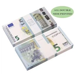 Prop Money Full Print 2-zijdig één stapel Amerikaanse dollar EU-biljetten voor films April Fool Day KidsNRTJH9D2