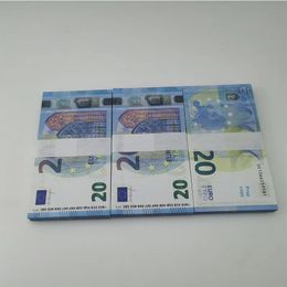 dinero de utilería Suministros para fiestas Dinero falso Billete 10 20 50 100 200 500 Euros Barra de juguete realista Accesorios Copia Moneda Película Dinero Faux-billets 100PCS / Pack