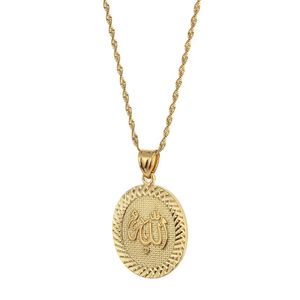 Collana con pendente del profeta Muhammad Allah per donna uomo colore oro Medio Oriente arabo islamico Ahmed gioielli musulmani250m