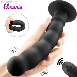 Prostaat Massage Anale Kralen Vibrator Anale Plug Speeltjes voor Man Butt Plug Mannen Zuignap Dildo Anale Speeltjes voor Vrouw Gay Volwassenen L230518