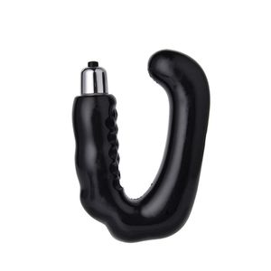 Masajeador de próstata anal / butt plug productos sexuales U- G-spot masturbadores unisex consolador de silicona Juguetes sexuales Anal Plug Man vibrador PY165 q171124