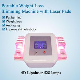 Beschermbaar 650 nm 980 nm koud lipo laser lichaamsverlies gewicht vormgevend afslankmachine vet verminderen cellulitis/4d diode lipolaser schoonheidsapparatuur