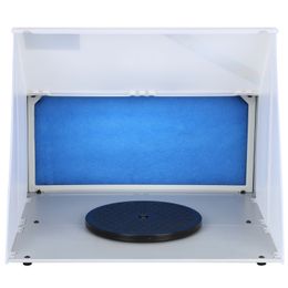 Protable Airbrush Spray Booth Échappement Ventilateur d'échappement avec kit de filtre Éclairage LED pour colorier modèle DIY Art Spray Box Workbench