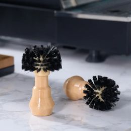Protable Coffee Tamper Cleaning Brush Espresso Grinder Coffee Machine Washing Brush Dusting Cleaners Barista Kitchen Tools
