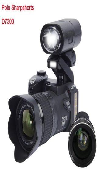 Protax D7300 Cámaras digitales 33MP Profesional DSLR 24x Zoom óptico Telepos 8x Lente de gran angular LED TRITOD9660662