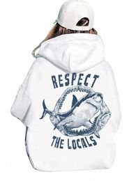Bescherm Onze Oceanen Respecteer de Lokale Print Vrouwen Hoodie Sweatshirts Zak Plus Size Dameskleding Cott Top Trend Kleding H9rN #