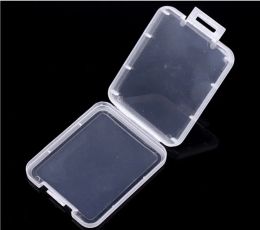 Étui de protection Conteneur de carte Boîtes de carte mémoire CF Cartes Outil Boîte de rangement transparente en plastique Mini carte CF Boîte facile à transporter DH9855 LL