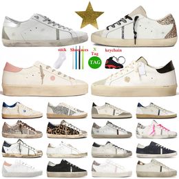 Golden Sneakers Men Dress Shoes Designer Women Flat Super Leather Vintage Old Dirty Italy Brand Nappa Glitter Black Wit Pink Ball Star Mens Trainers Hi Star Loafers