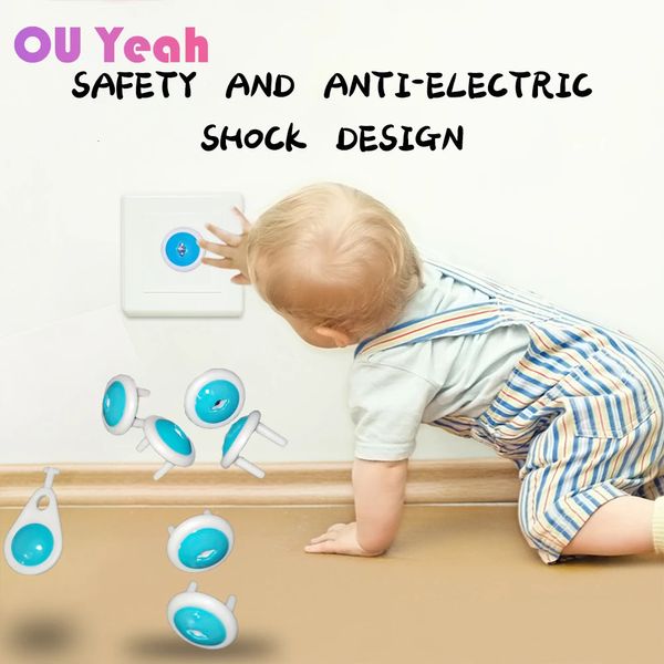 Protection Russe UE Europe Euro Security Child Electric Socket Outlet Pild à deux phases Cover Lock Seck Baby Kids Safety 231227