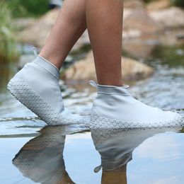 Couvre-chaussures de Protection en Gel de Silicone imperméable, couvre-chaussures de pluie, caoutchouc réutilisable, élastique, bottes de pluie Recyclables