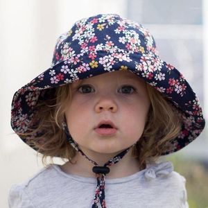 Bescherming Zon Hoeden Braden Baby Kids Boy Girl Bucket Summer Sunbonnet Bebe Hat Caps Wide Brim Delm22