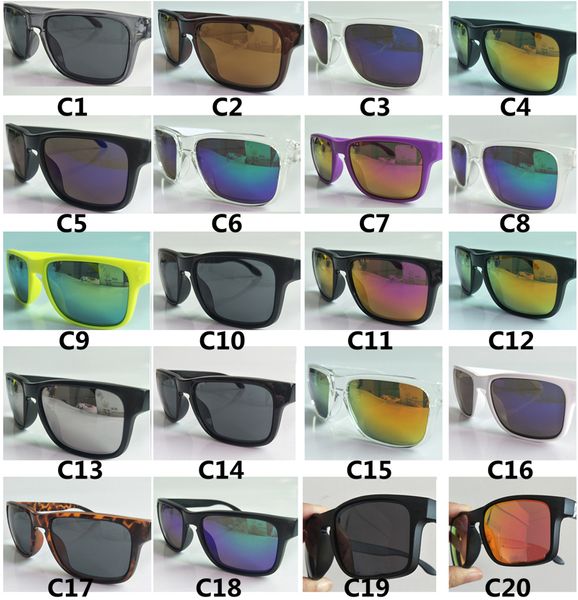 Gafas de sol de protección Mujeres Uv Hombres Unisex Verano Sombra Gafas Deporte al aire libre Ciclismo Sun Glass Color