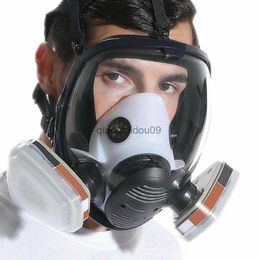 Beschermende kleding 6800 gasmasker met filters/katoen Anti-stof volgelaatsmasker voor spuitverf Chemisch lassen Anticondensbril HKD230825