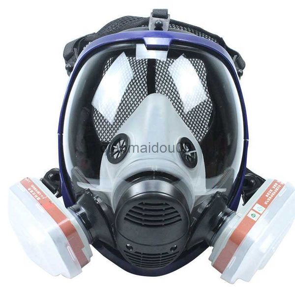 Ropa protectora 7 en 1 Máscara de gas químico Hot 6800 Respirador de polvo Pintura Insecticida Spray Silicona Máscara facial completa Filtro para soldadura de laboratorio HKD230825