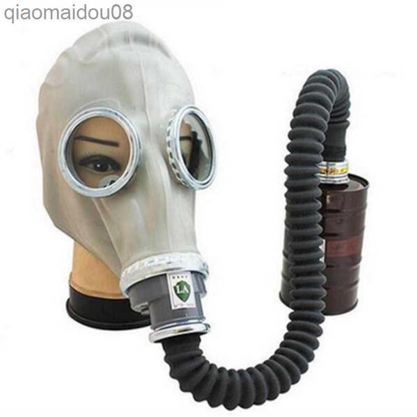 Vêtements de protection Masque réutilisable adulte 2 en 1 masque à gaz chimique respirateur style ic matériau en caoutchouc protection complète du visage respirateur de peinture HKD230826