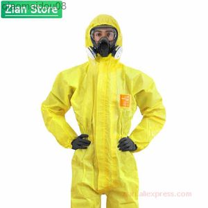 Vêtements de protection Vêtements de protection contre les produits chimiques Combinaison de sécurité pour tout le corps à l'acide sulfurique et aux alcalis Combinaison de travail de protection contre les produits chimiques au mercure Vêtements de travail HKD230826