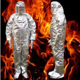 Beschermende kleding Brandisolatiepak 500 C Hoge temperatuur Anti-verbranding Stralingsbeschermende doek Beschermend geïsoleerd brandwerend pak DFH003 HKD230826