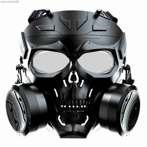 Beschermende kleding Gasmasker voor militair CS-veld Tactisch Airsoft Cosplay-kostuum Halloween Chrismas Volgelaatsmasker Beschermend masker HKD230826