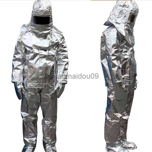 Vêtements de protection Haute qualité 500 degrés rayonnement thermique résistant à la chaleur aluminisé costume vêtements ignifuges uniforme de pompier HKD230825