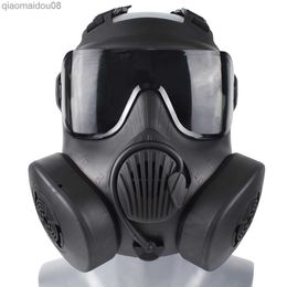 Vêtements de protection M50 Masque respiratoire tactique de protection Masque à gaz complet pour Airsoft Tir Chasse Équitation CS Jeu Cosplay Protection HKD230826