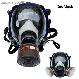 Beschermende kleding Multifunctioneel 6800-gasmasker Ultratransparant, volledig afgedicht beschermend masker Industrieel spuitverf Nucleair stralingsgasmasker HKD230826