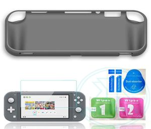 Beschermende deksel voor Nintendo Switch Lite Soft TPU -shell gehard glazen set Protect Apparaat tegen drops krassen bultjes5708105