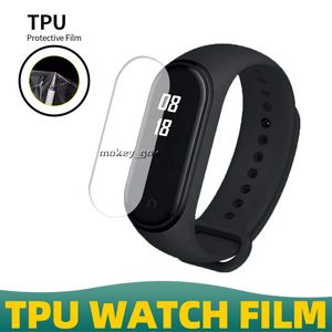 Film de protection TPU HD Explosion Soft Film Screen Protector Not Temperred Glass pour Xiaomi Mi Band 5 6 7 Pro Watch Couleur 2